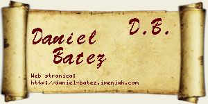 Daniel Batez vizit kartica